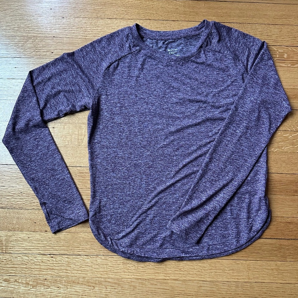 Member's Mark Women's Long Sleeve Top, Purple Heather, Size Small